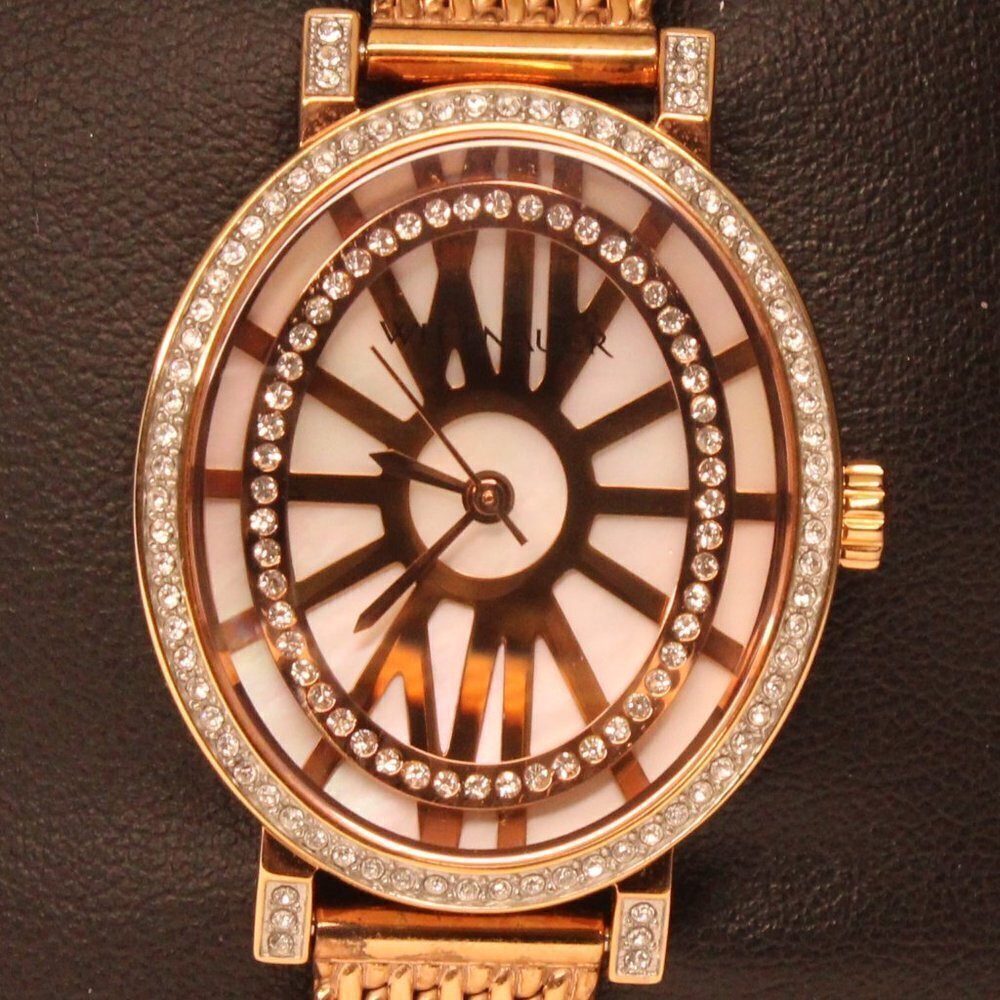 Wittnauer Women's Dress Watch Crystal Accents Rose Gold 28mm - Picture 9 of 12